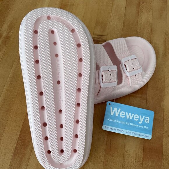 Blush Pink Cloud Sandals - Picture 3 of 3